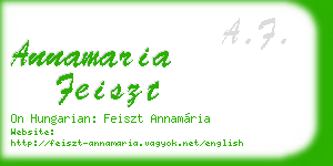 annamaria feiszt business card